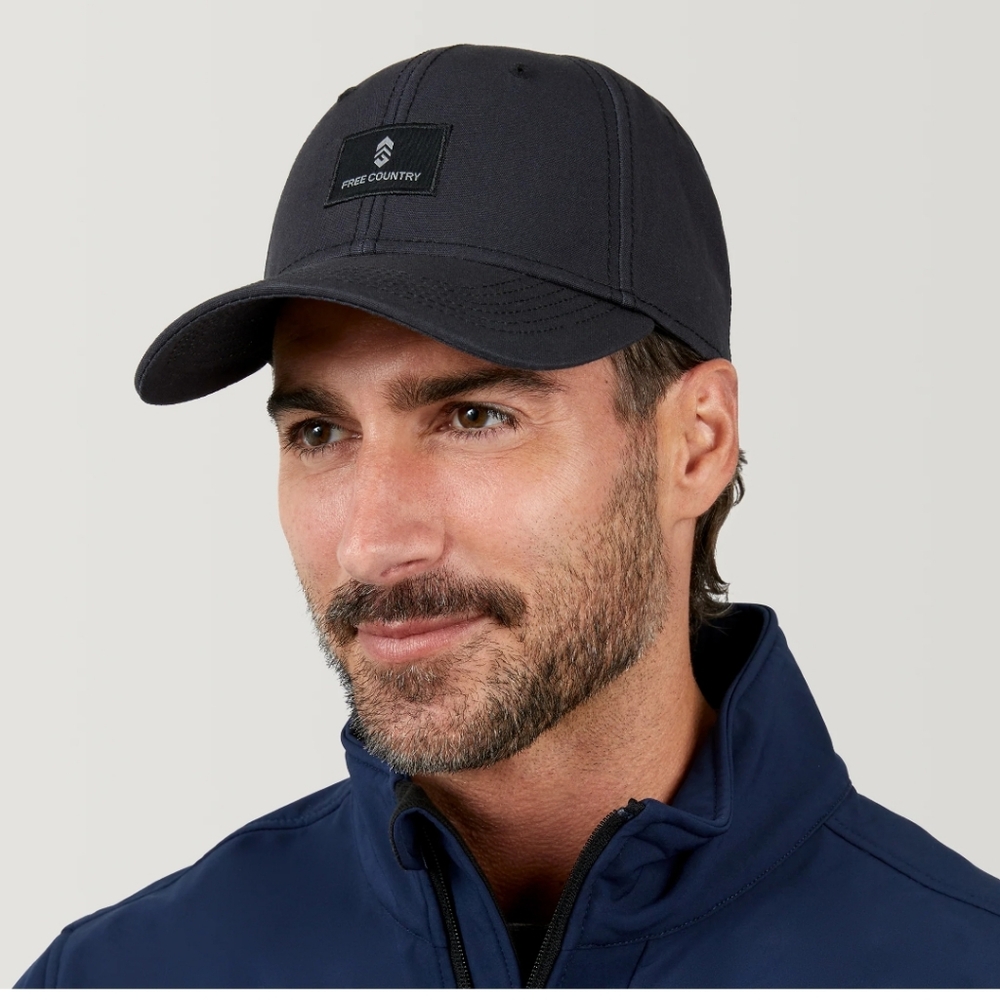 Free Country Cotton Canvas Mens Baseball Cap Golf Hat GREY BNWT RETIRED 1 LEFT!